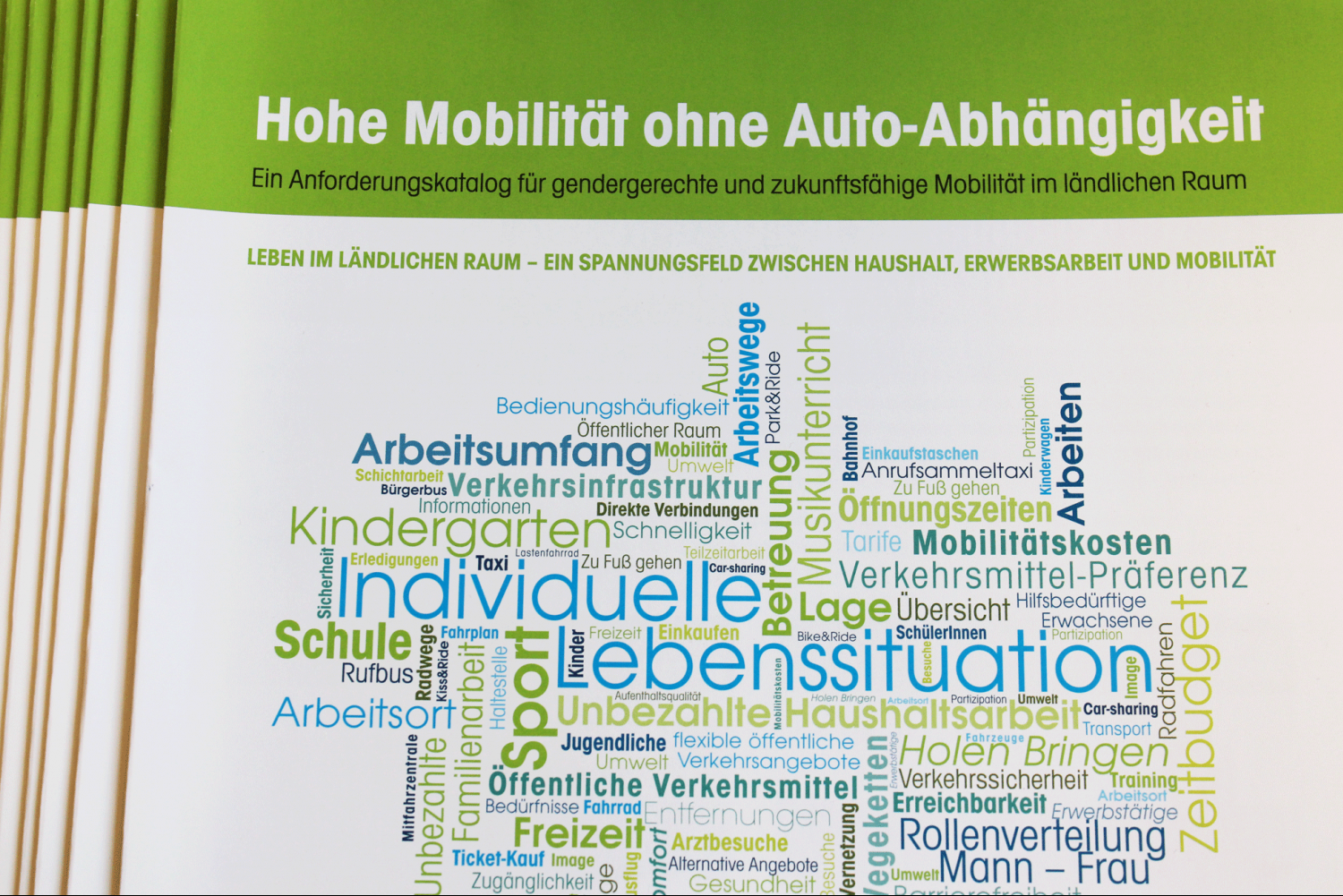 Anforderungskatalog – „Hohe Mobilität ohne Auto-Abhängigkeit“